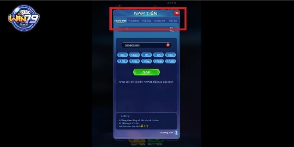 Kinh nghiệm nạp tiền WIN79 an toàn và hiệu quả