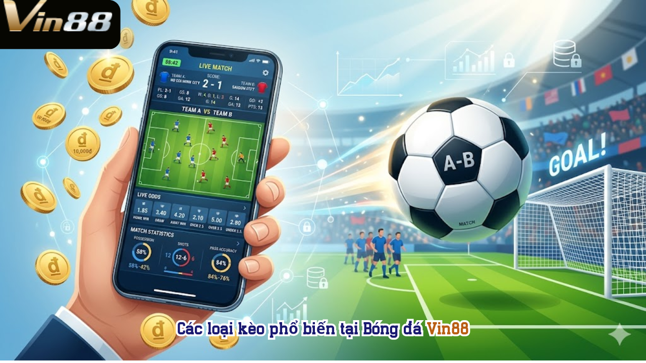 Các loại kèo phổ biến tại Bóng đá Vin88